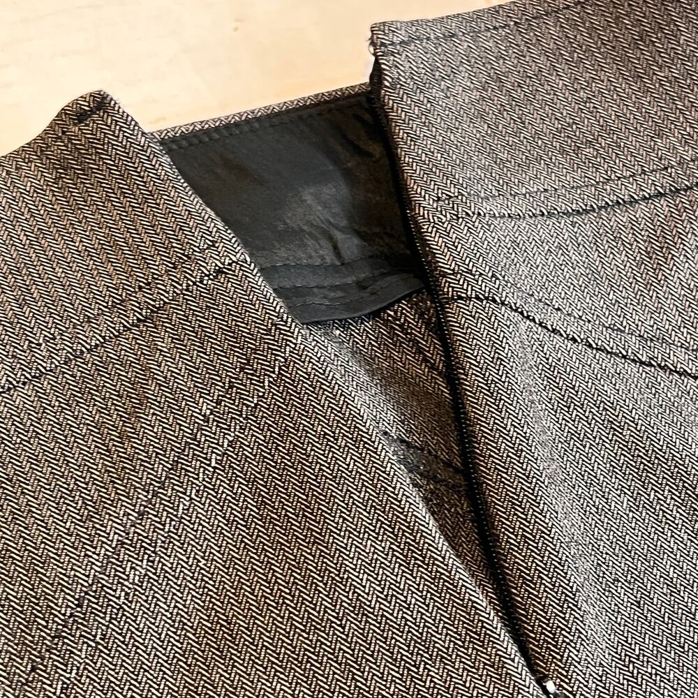 Banana Republic Pencil Skirt Gray Black Size 6 Straight Stretch Knee Length - Picture 6 of 10